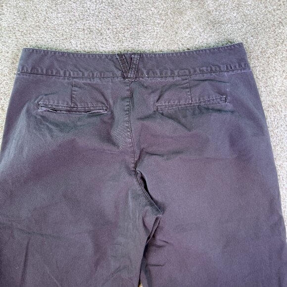DOCKERS Mid Rise Curvy Brown Stretch CAPRI Pants Women’s Size 12 - 34x18 - E514 - Picture 6 of 10